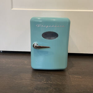 Frigidaire Mini Portable Refrigerator Retro Fridge Blue Make Up Fridge Skincare